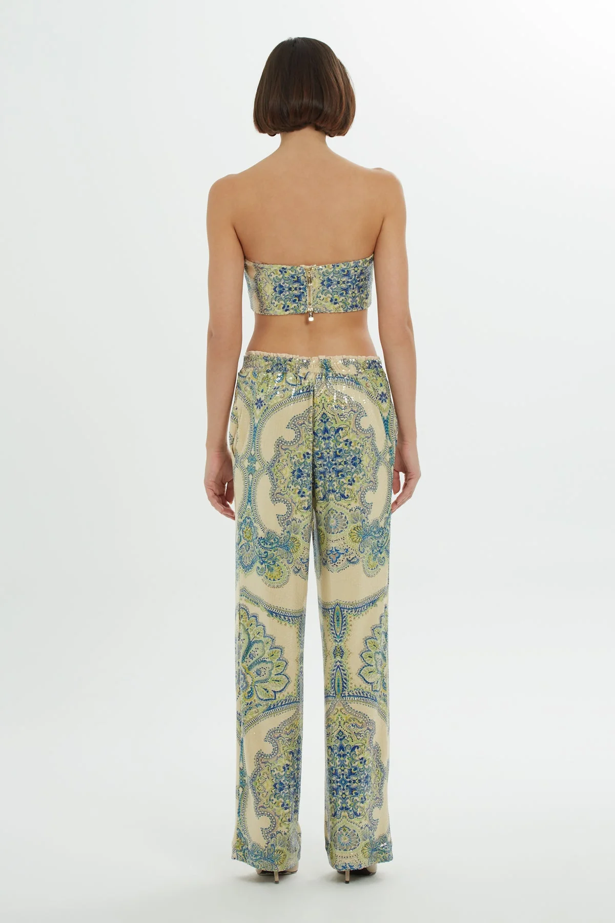 Printed Sequin Pants - Image 5