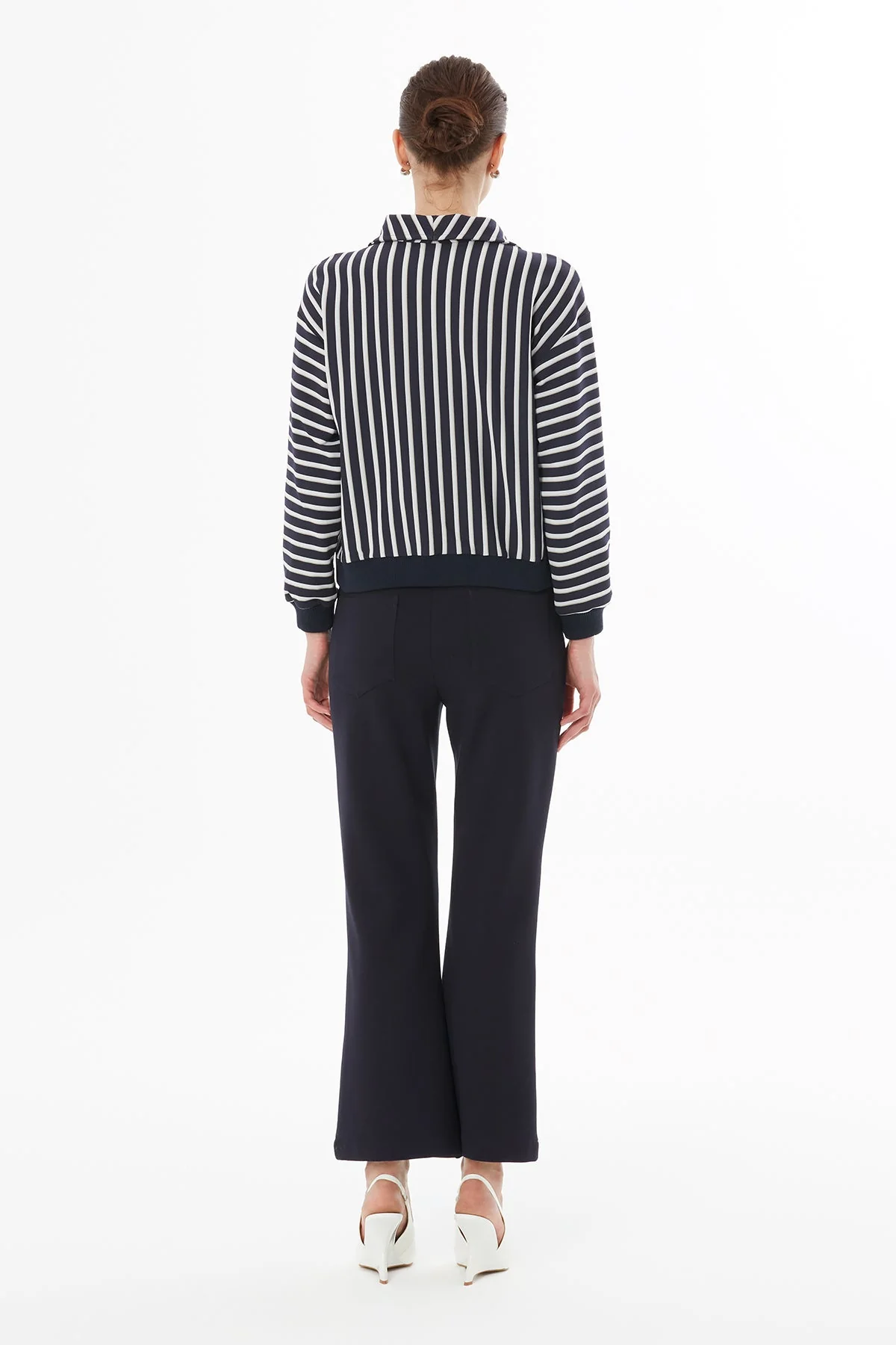 Printed Shirt-Collar Blouse - Image 4
