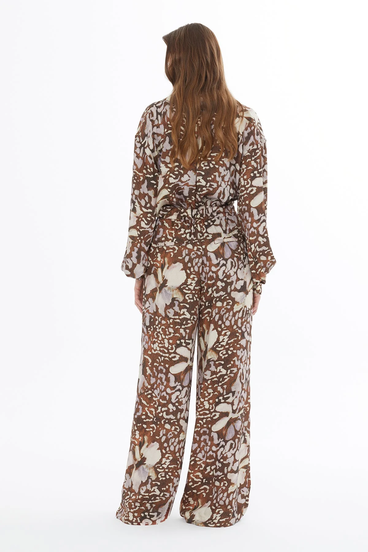Printed Wide-Leg Trousers - Image 4