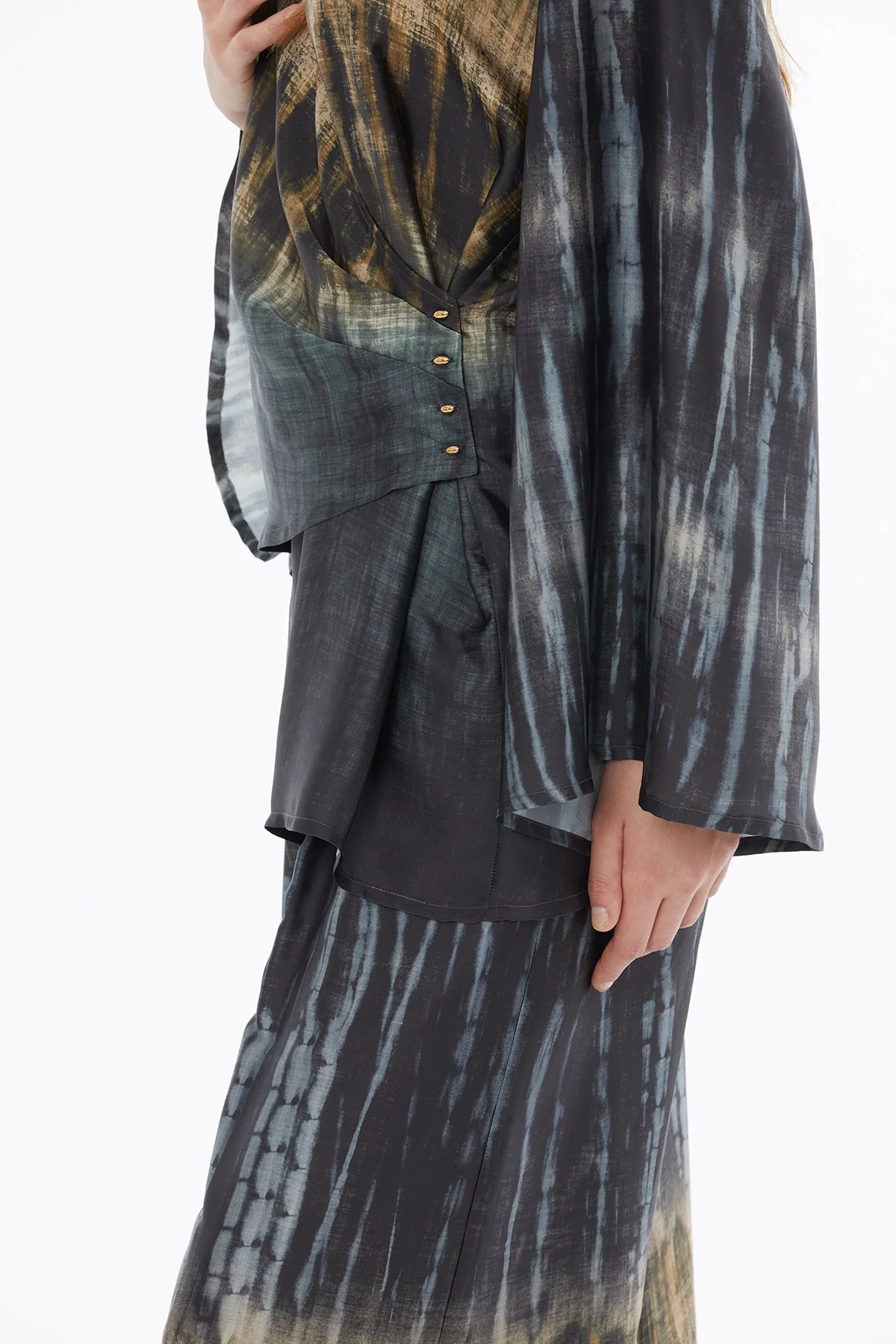 Printed Wrap-Around Blouse - Image 2