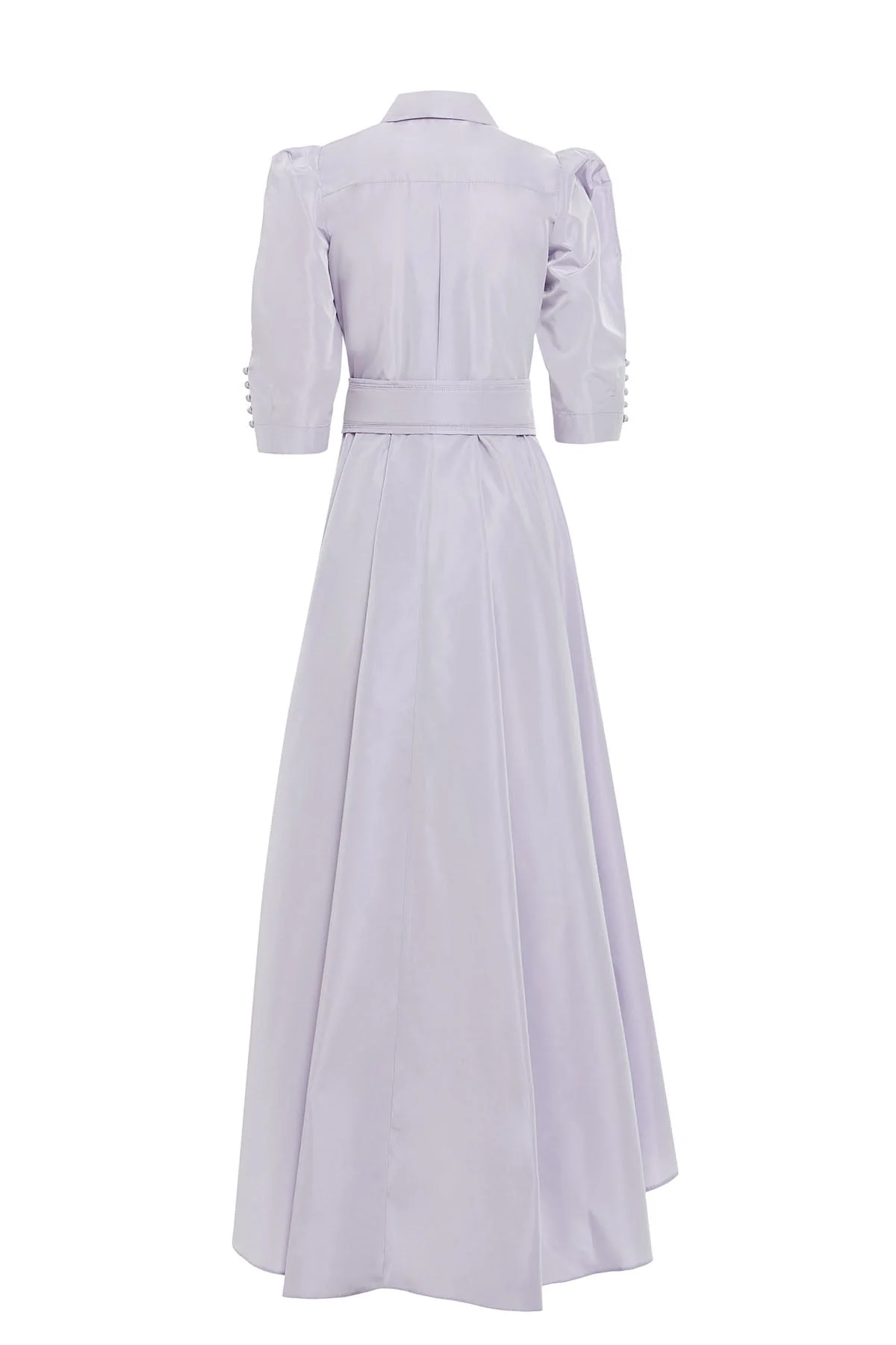 Purple Belted Gathered Maxi Dress - Image 4