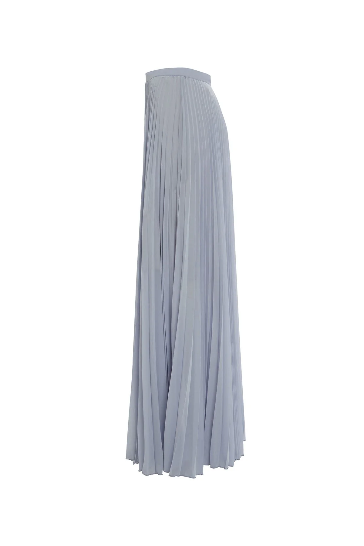 Purple Pleated Maxi Skirt - Image 2