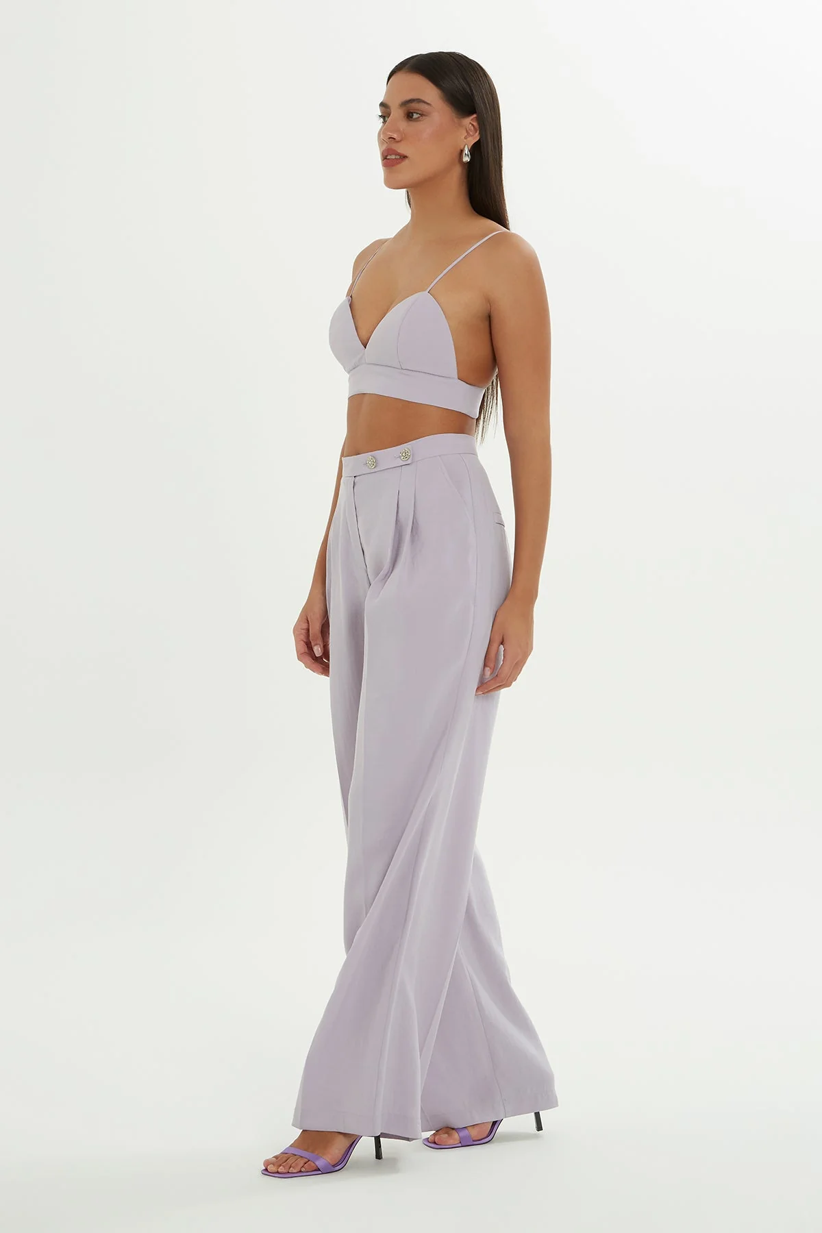 Purple Relaxed-Fit Trousers - Image 3