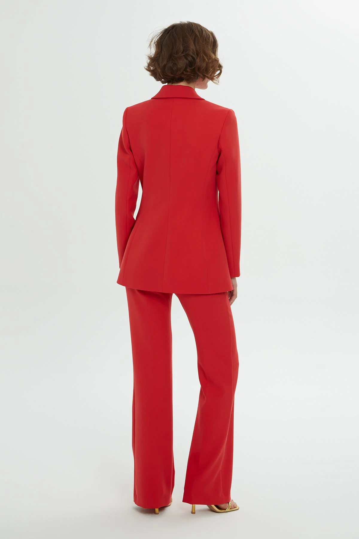 Red Button-Detail Co-Ord Set - Image 5