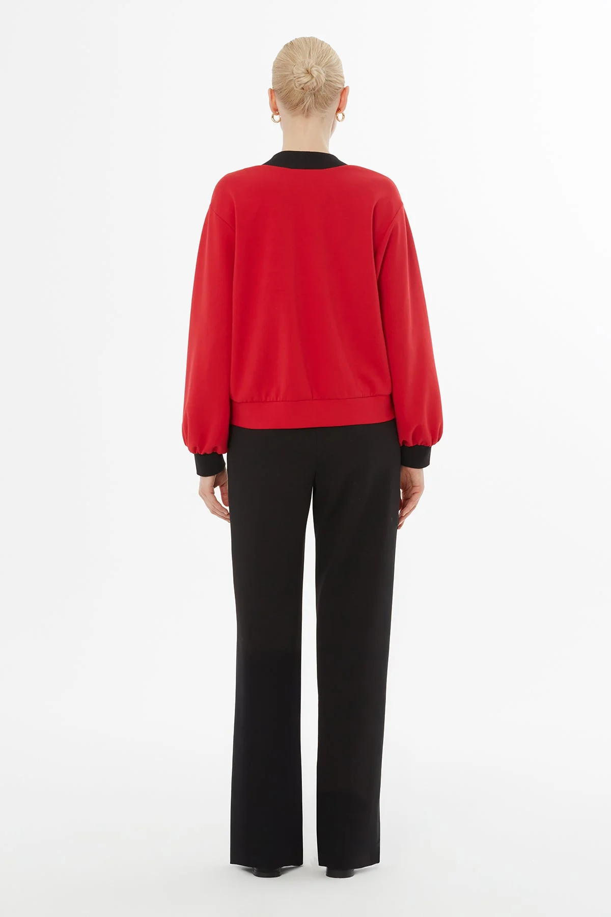 Red Button-Down Tracksuit Set - Image 5