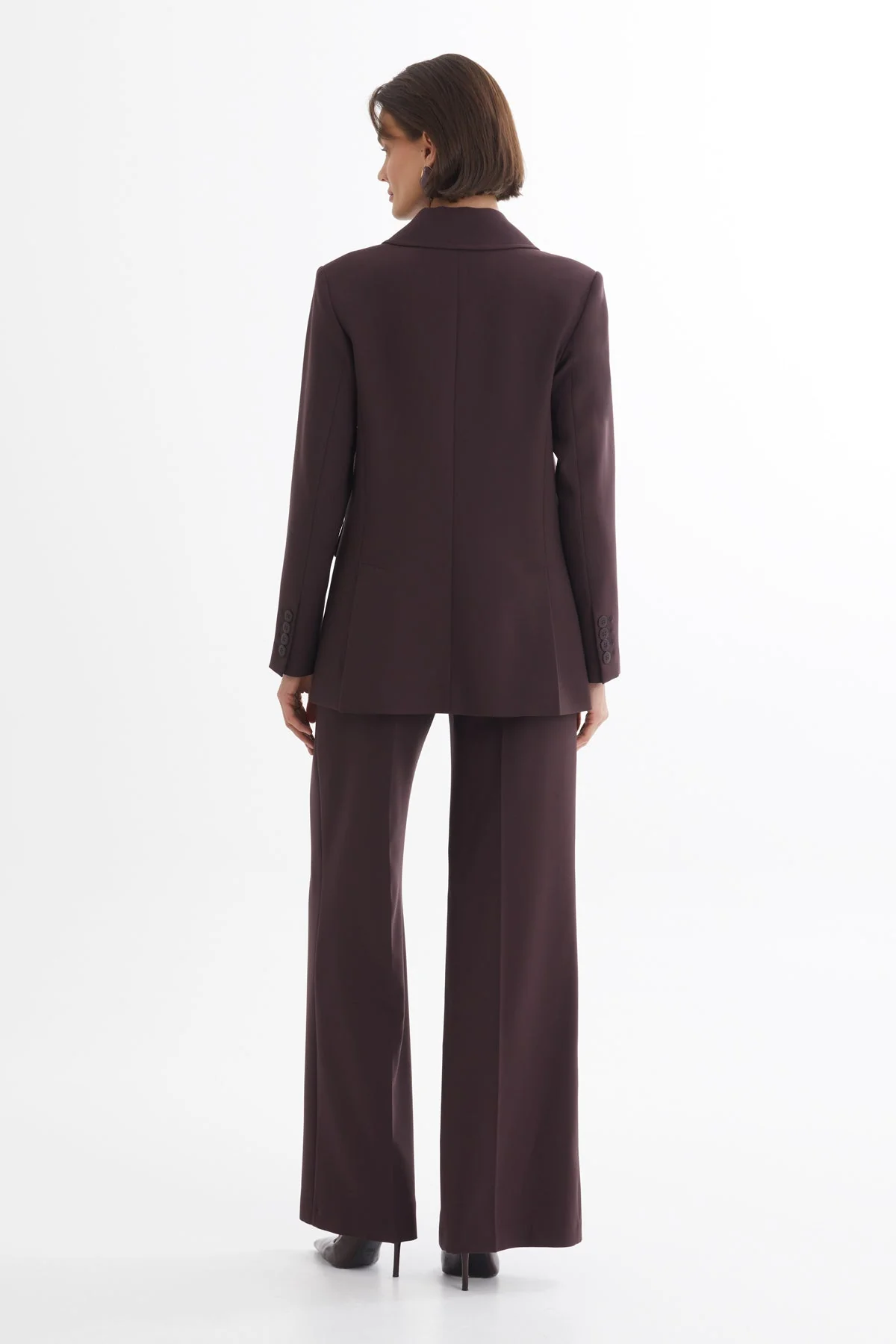 Red Double-Breasted Blazer and Pants Suit - Image 4