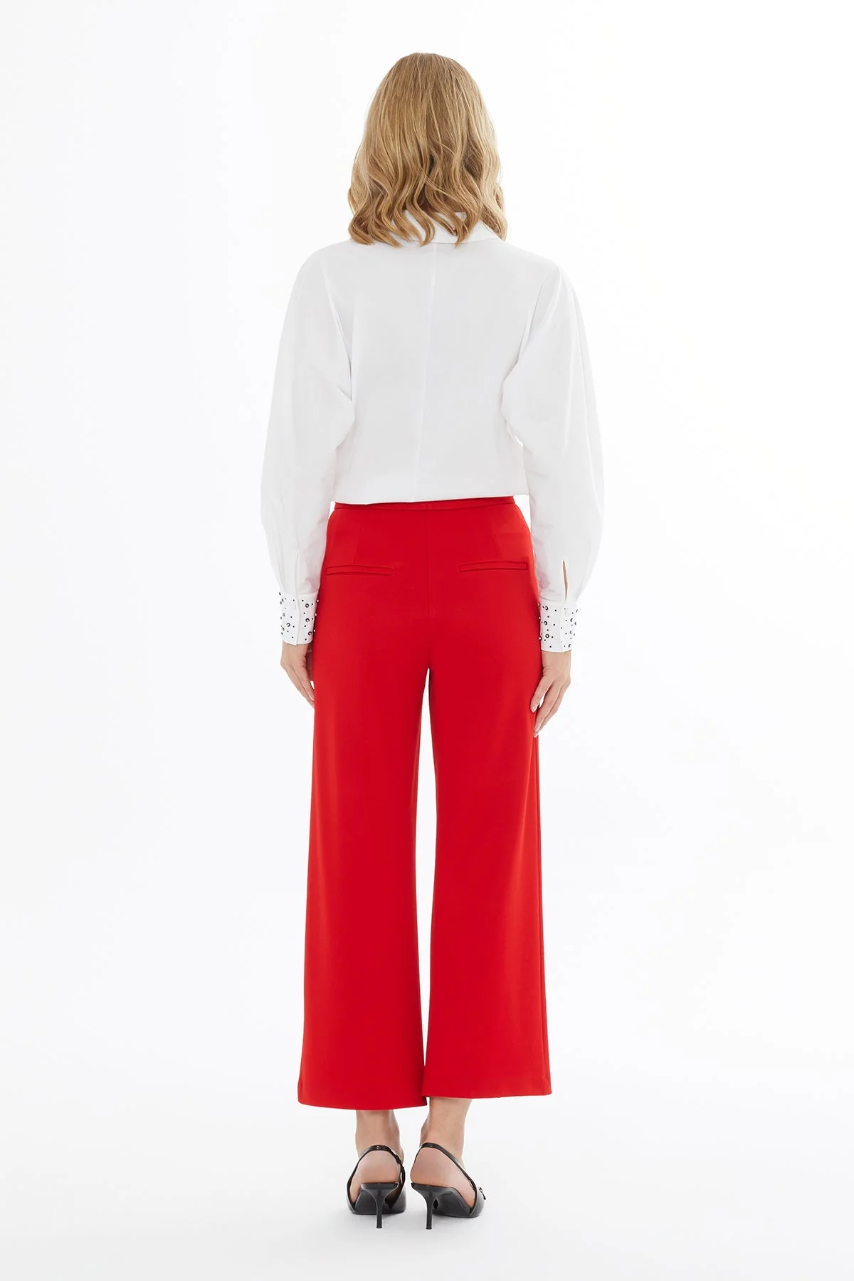 Red Hook-Closure Palazzo Pants - Image 4