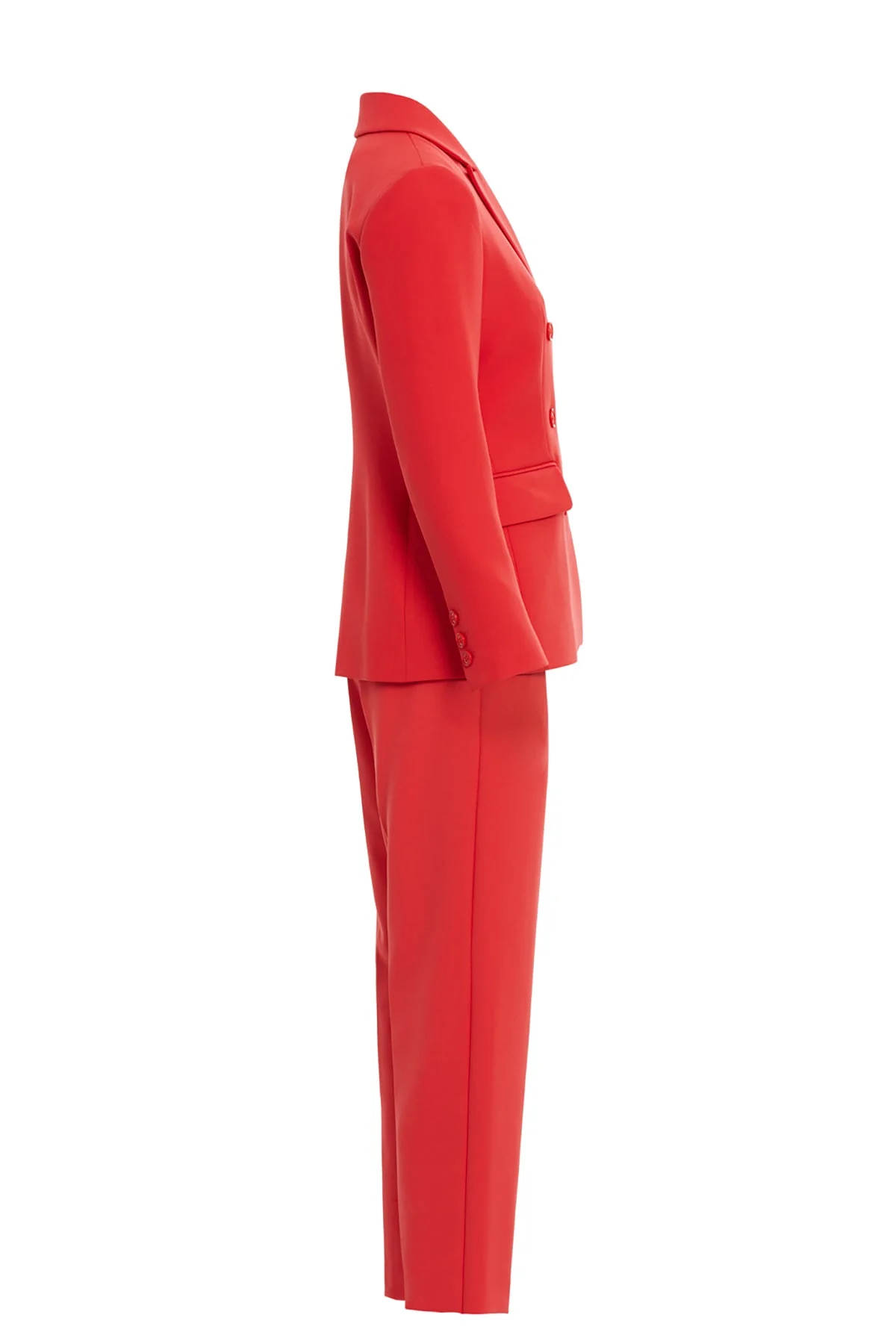 Red Jacket and Trousers Co-Ord Set - Image 2