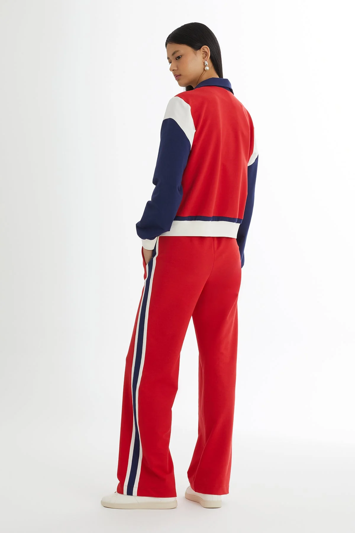 Red Metal Accent Sweat Set - Image 4
