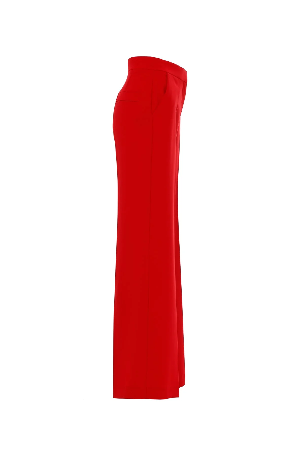 Red Wide-Leg Pants - Image 2
