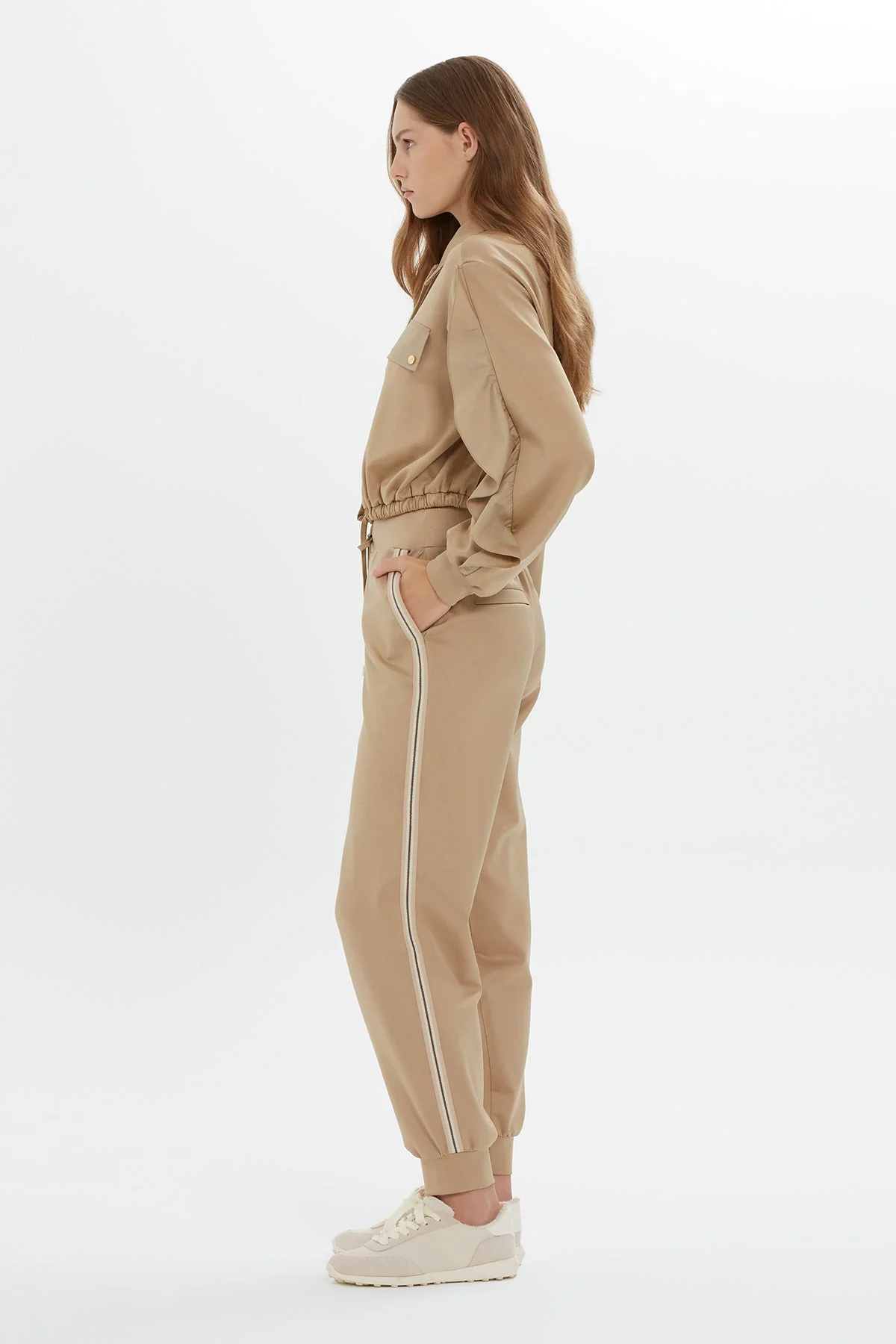 Ruffle-Sleeve Stripe Sweatshirt - Image 3