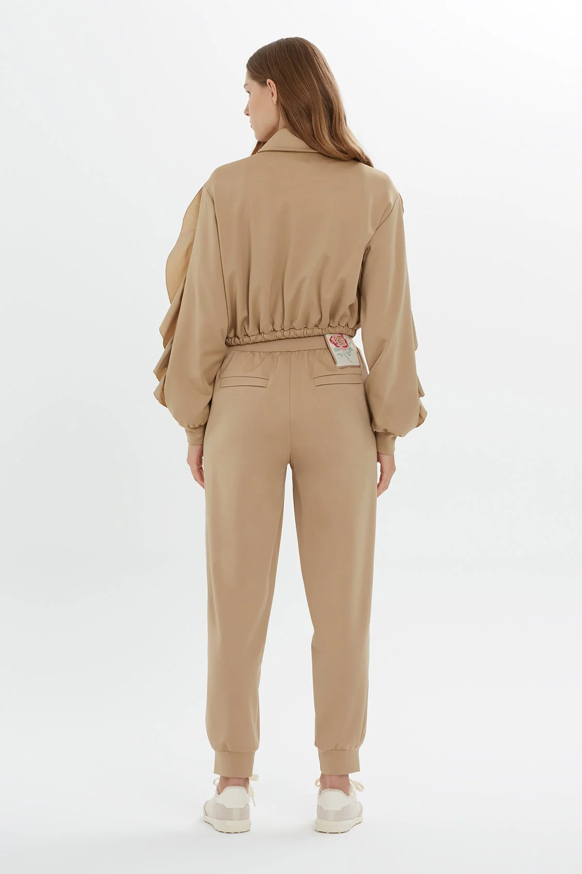 Ruffle-Sleeve Stripe Sweatshirt - Image 4