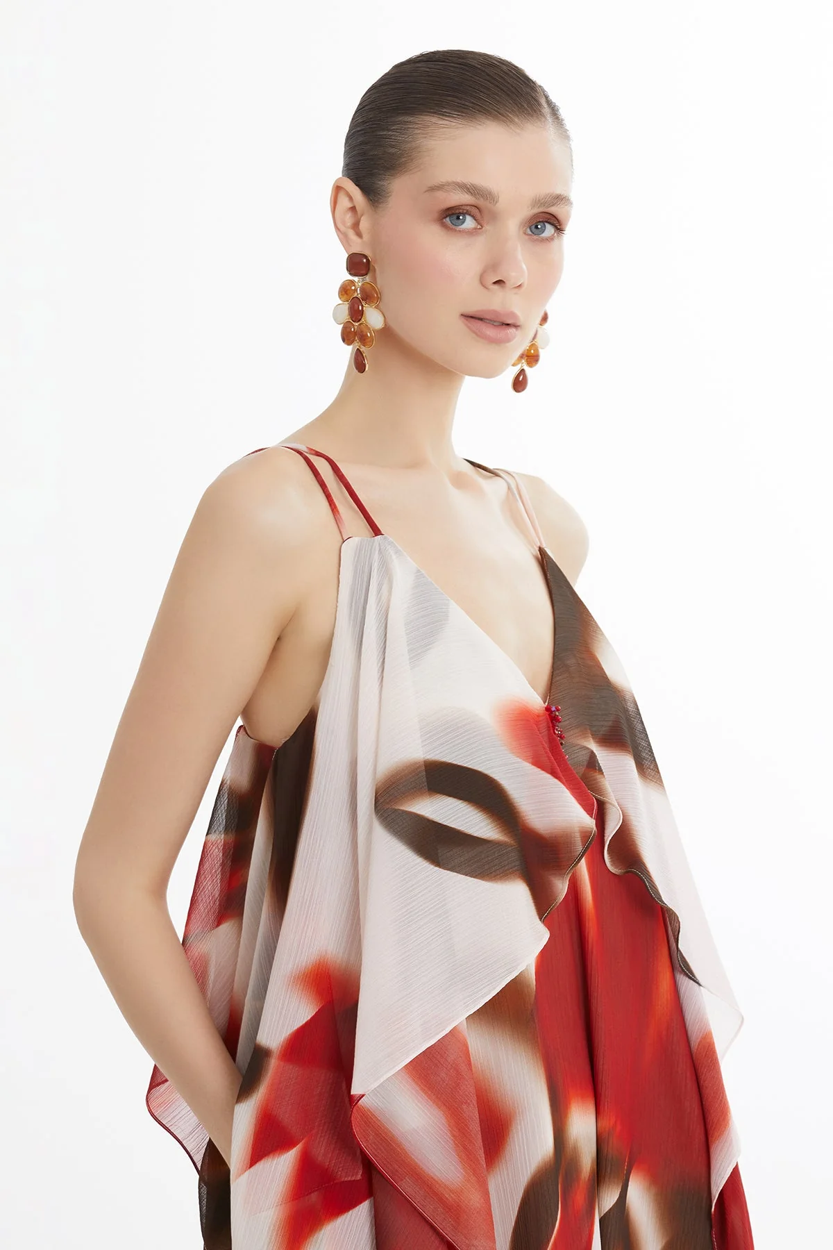 Strappy Beaded Maxi Dress - Image 2
