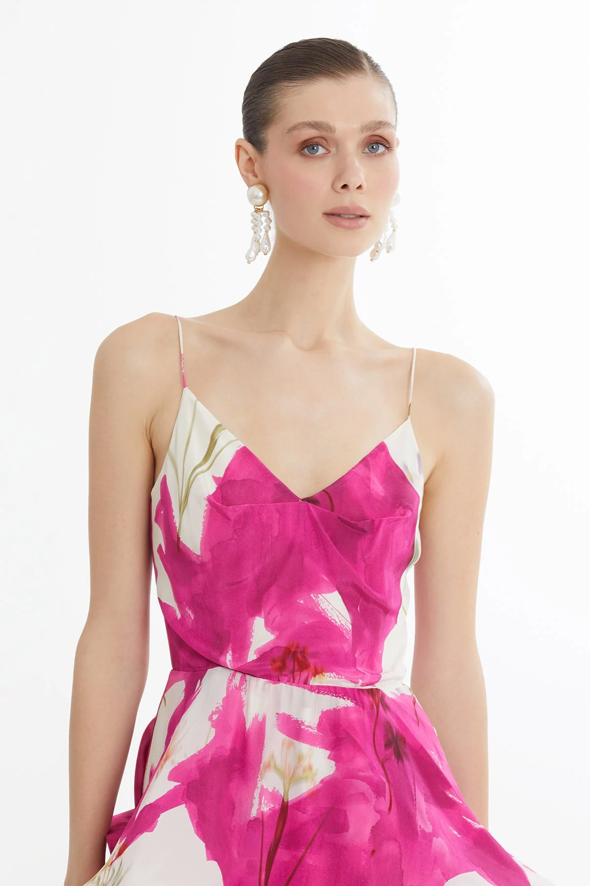 Strappy Printed Maxi Dress - Image 2