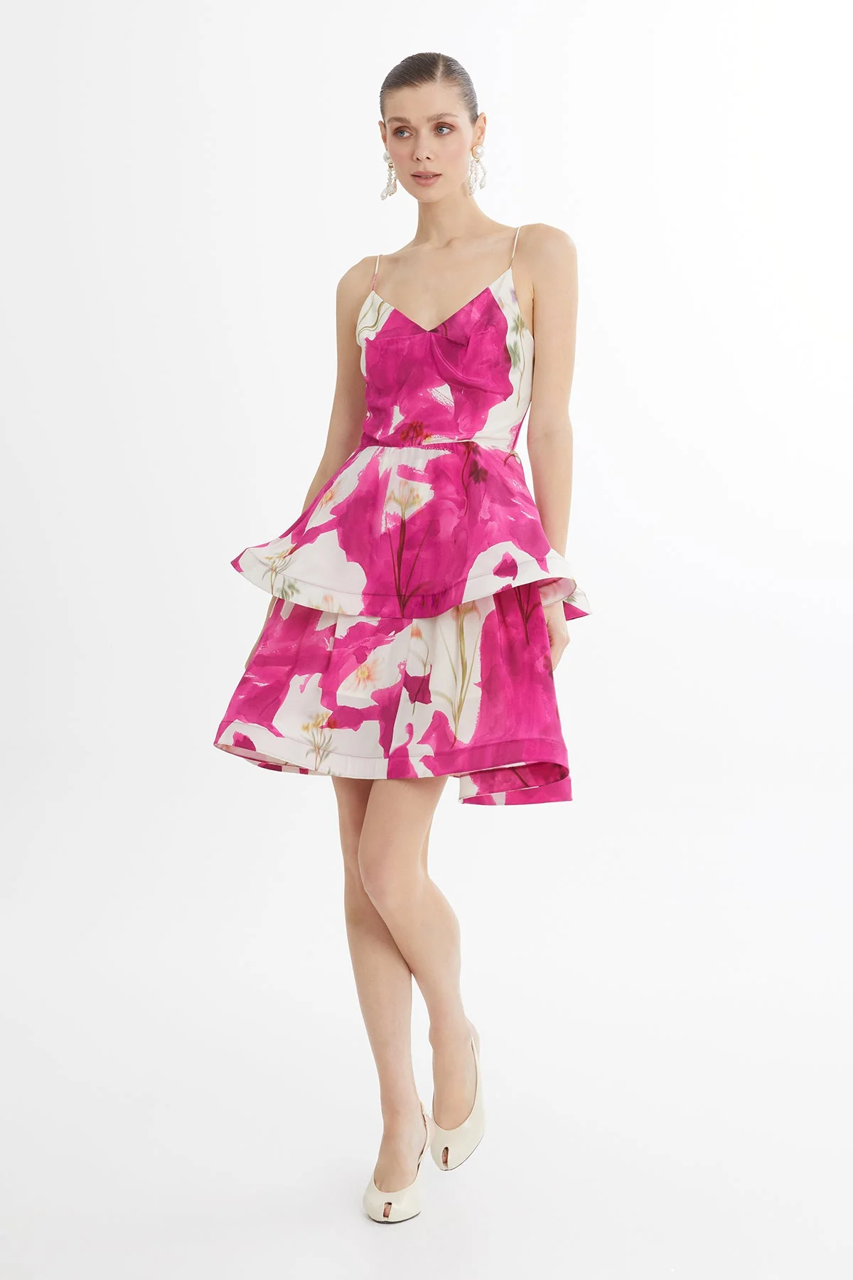 Strappy Printed Maxi Dress - Image 3