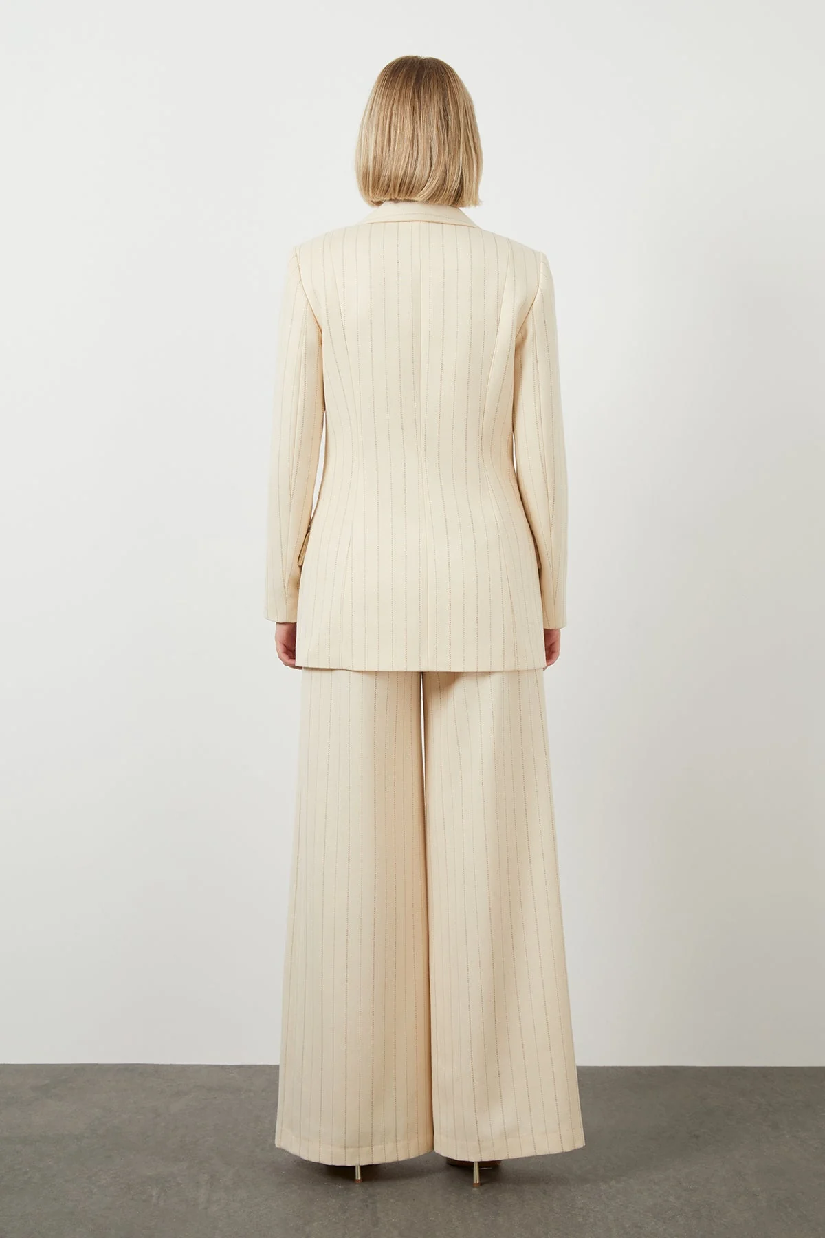 Striped Pearl-Button Jacket - Image 4