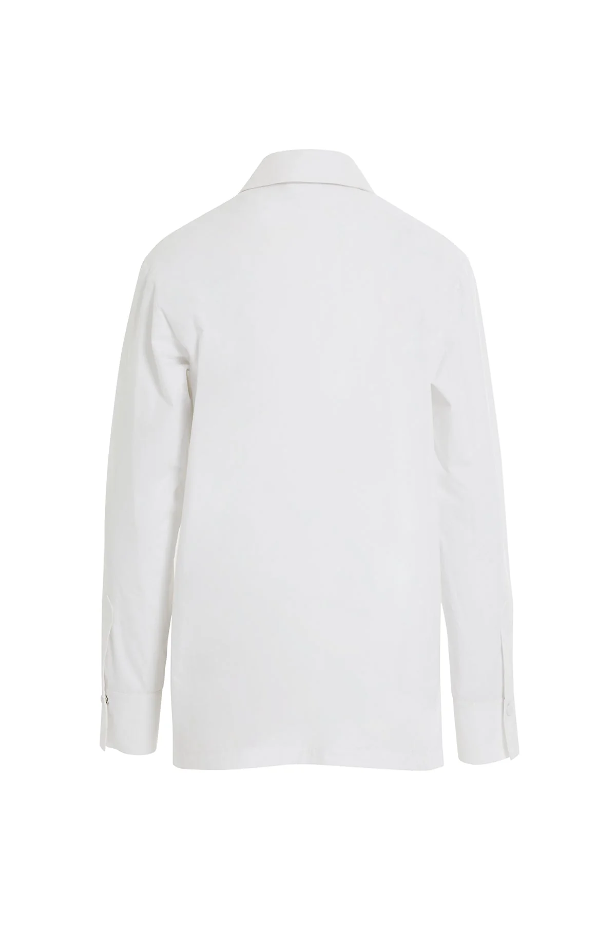 White Beaded Cotton Shirt - Image 7
