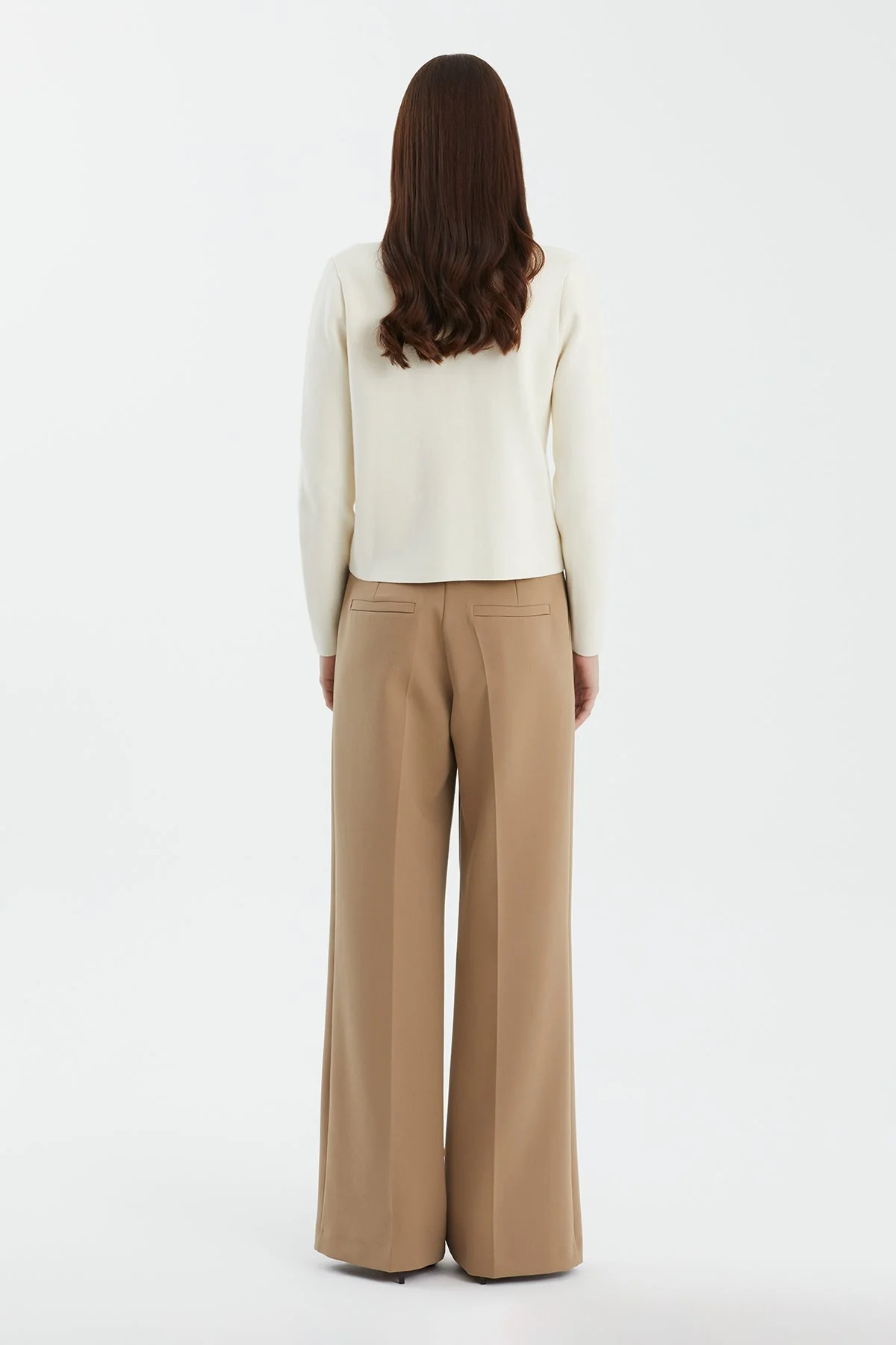 White Buttoned Polo Neck Knit - Image 4