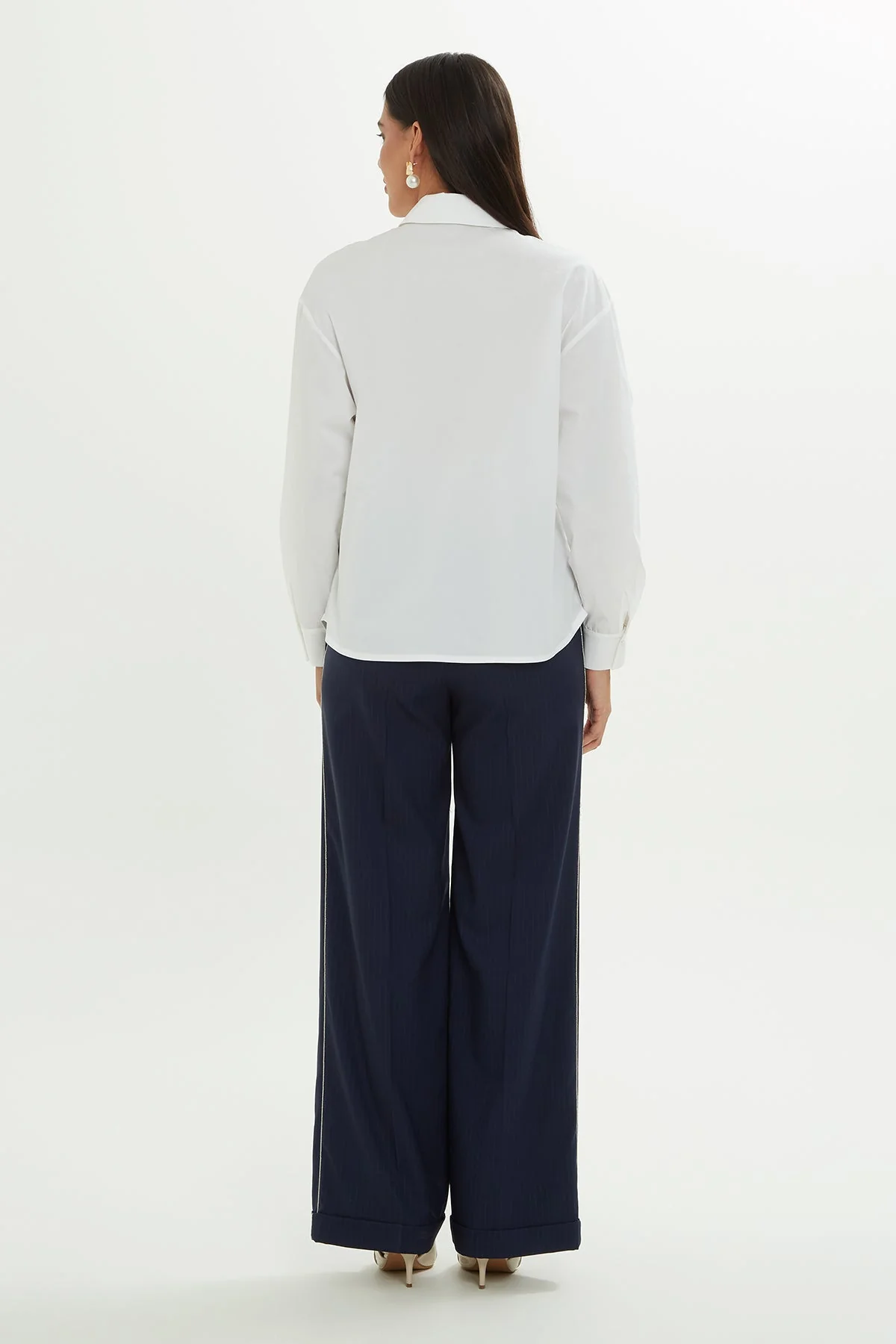White Embroidered Shirt - Image 4