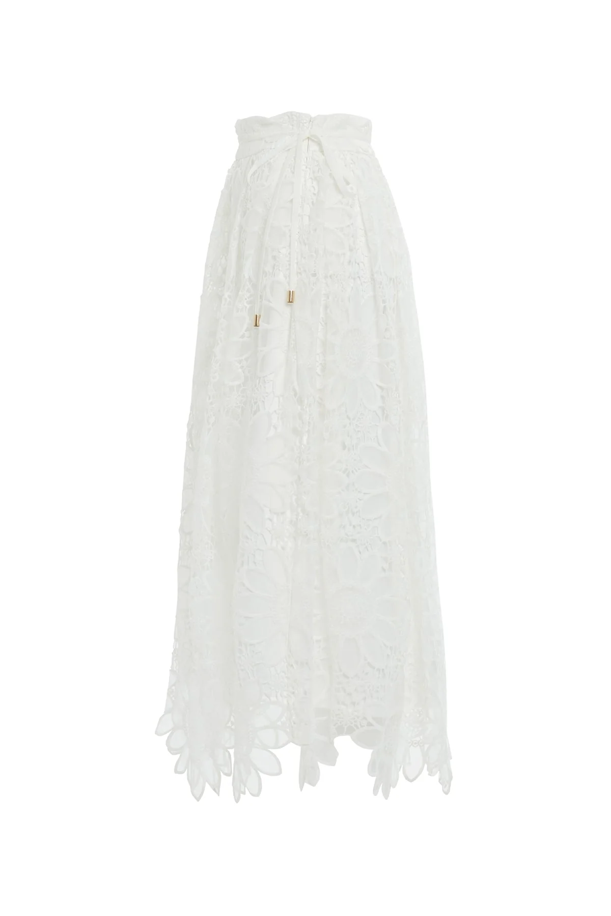 White Lace Midi Skirt - Image 2