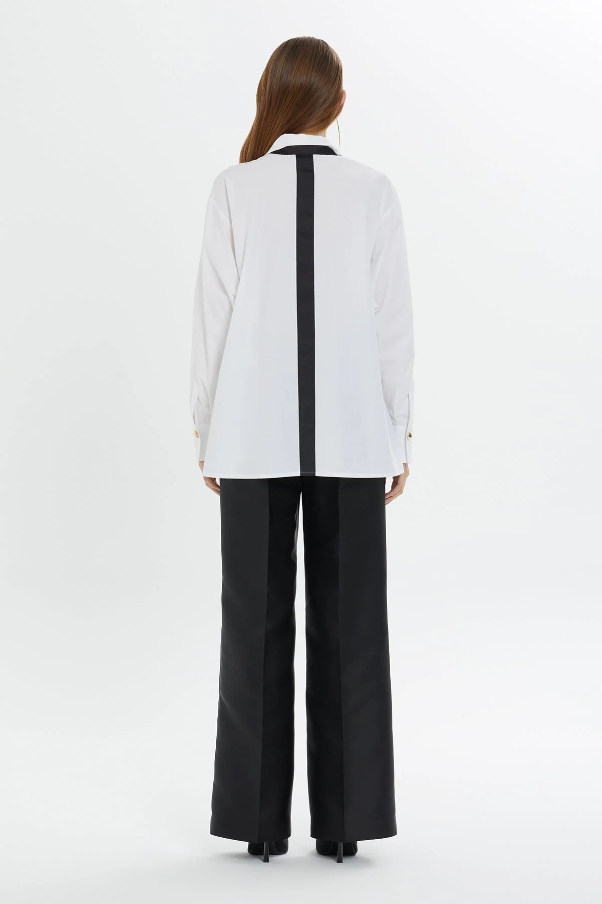 White Printed Cotton Shirt - Image 4