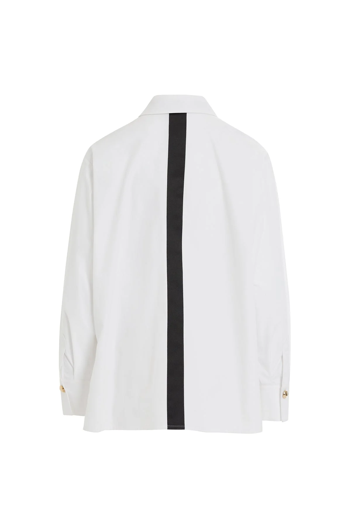 White Printed Cotton Shirt - Image 7