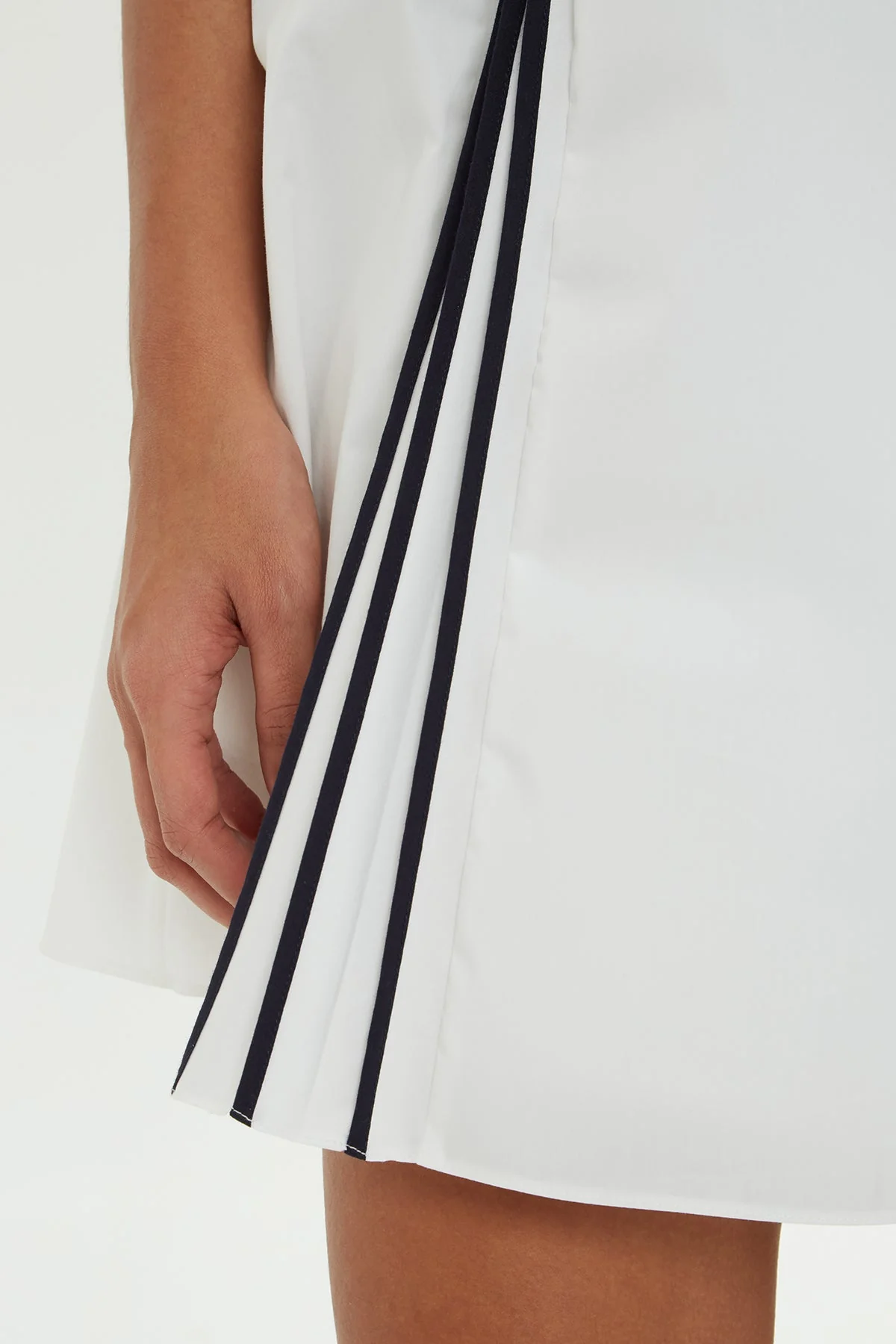 White Short-Sleeve Mini Dress - Image 2