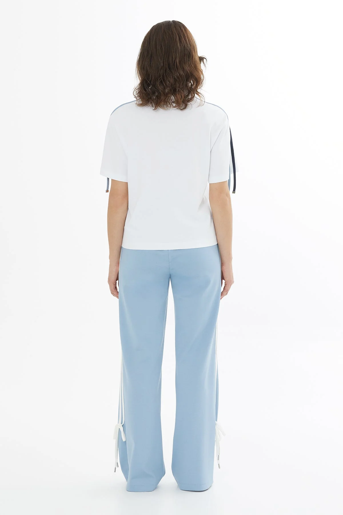 White Tie Detail T-Shirt - Image 4