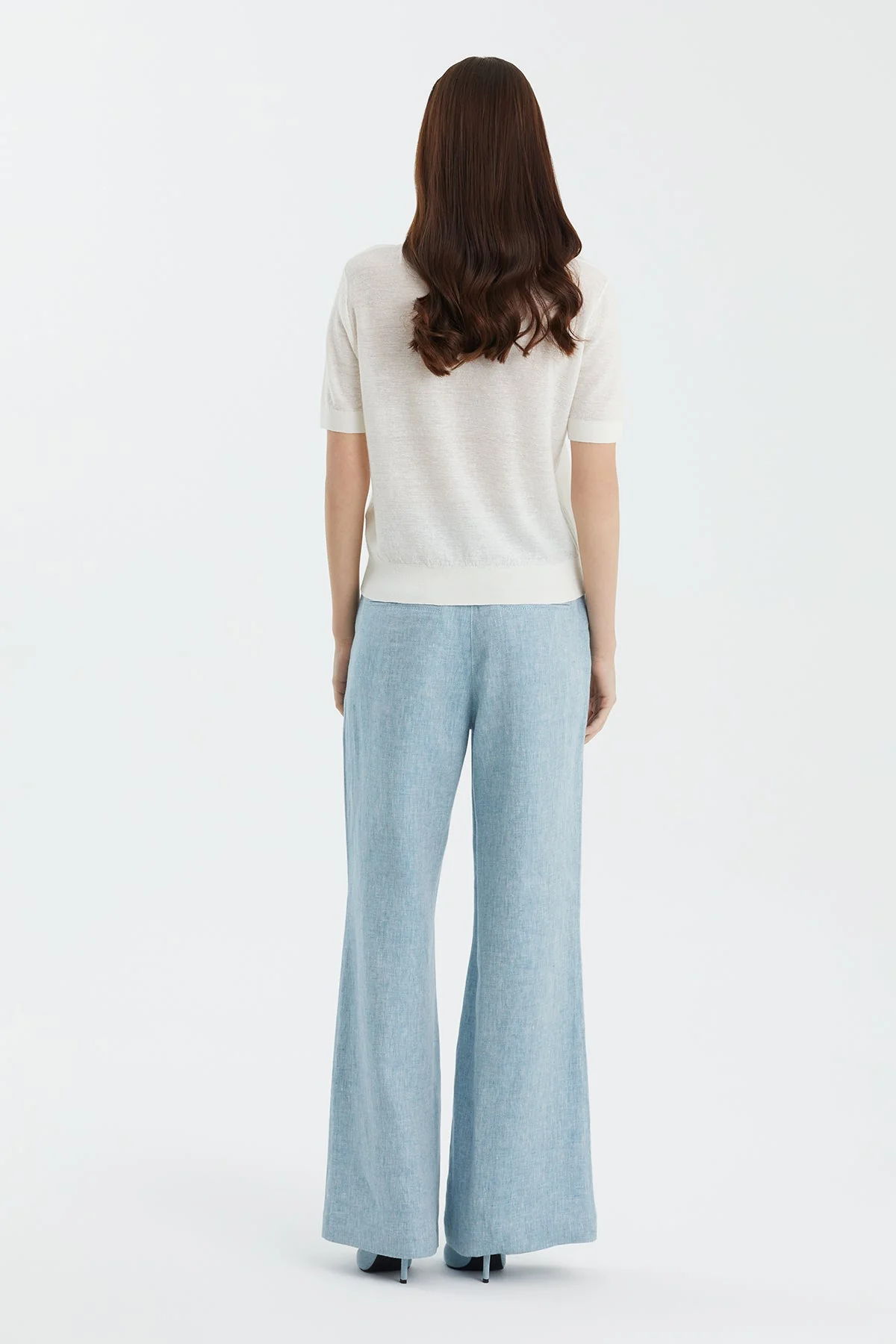 White Wool-Blend Crewneck Knit - Image 4