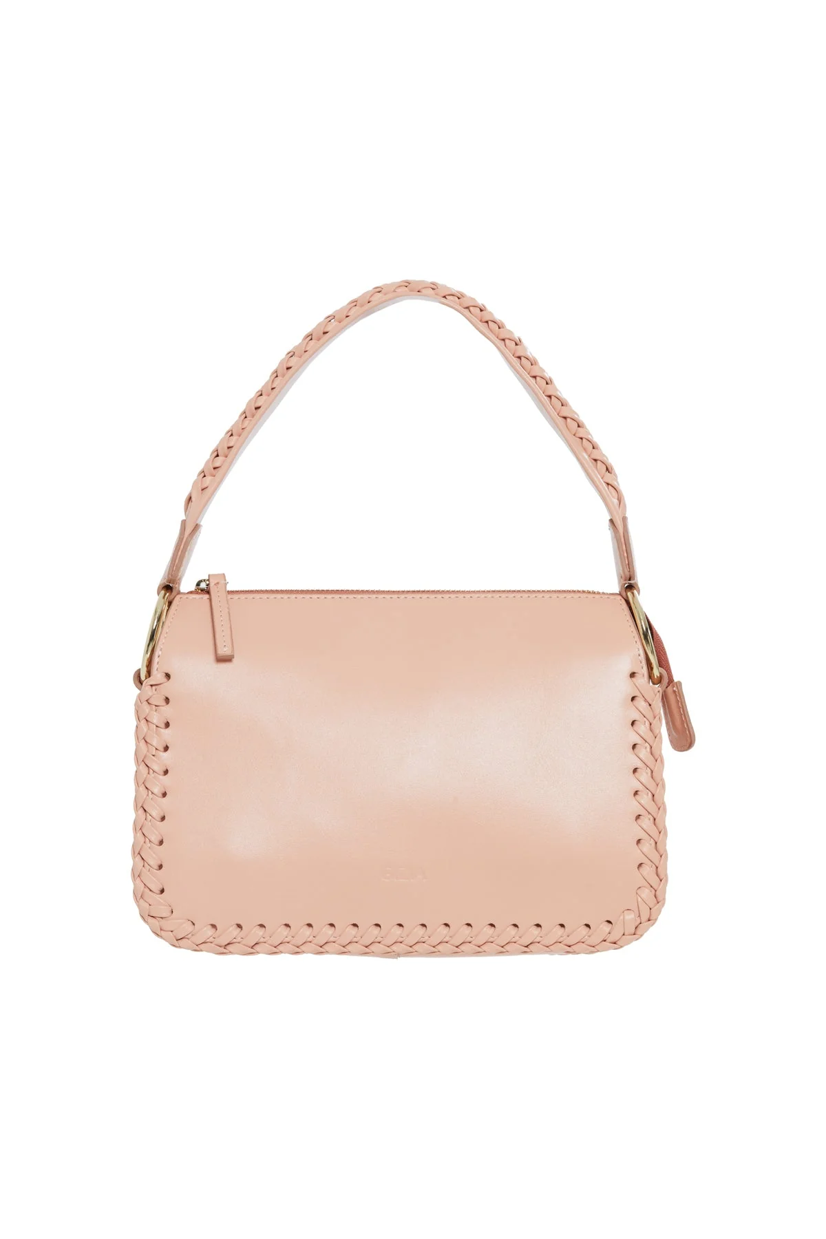 Woven Detail Leather Hbag - Image 3