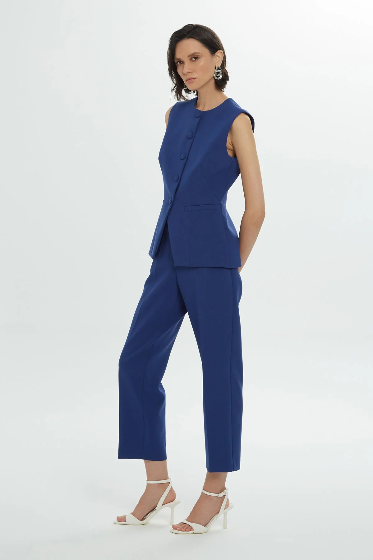 Woven Vest with Snap Closure - Image 3