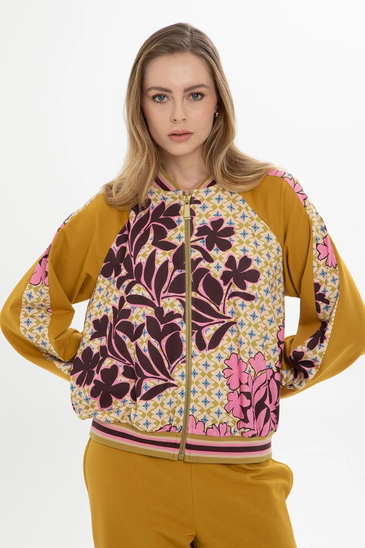 Yellow Patterned Tracksuit - Image 2