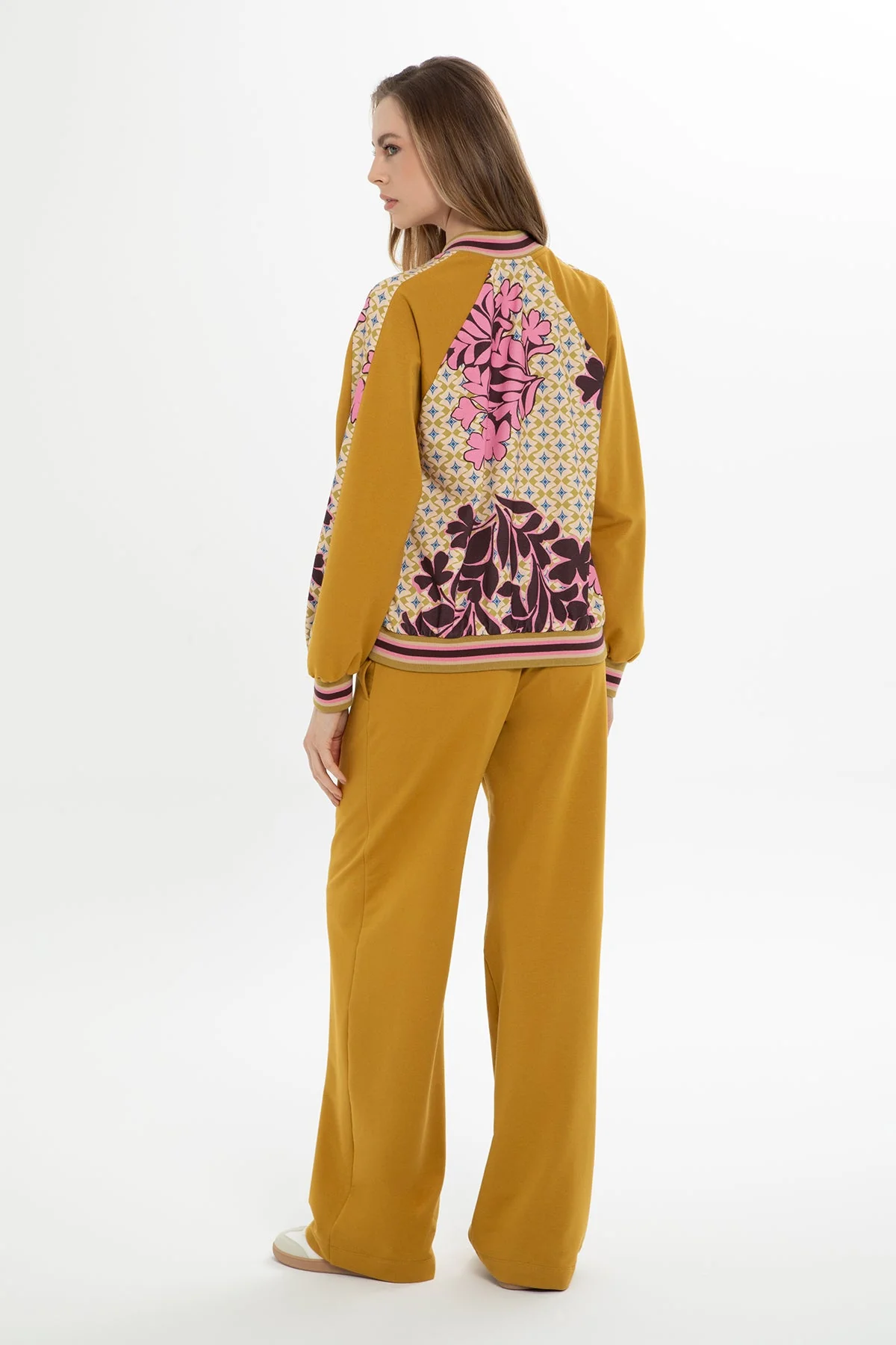 Yellow Patterned Tracksuit - Image 3