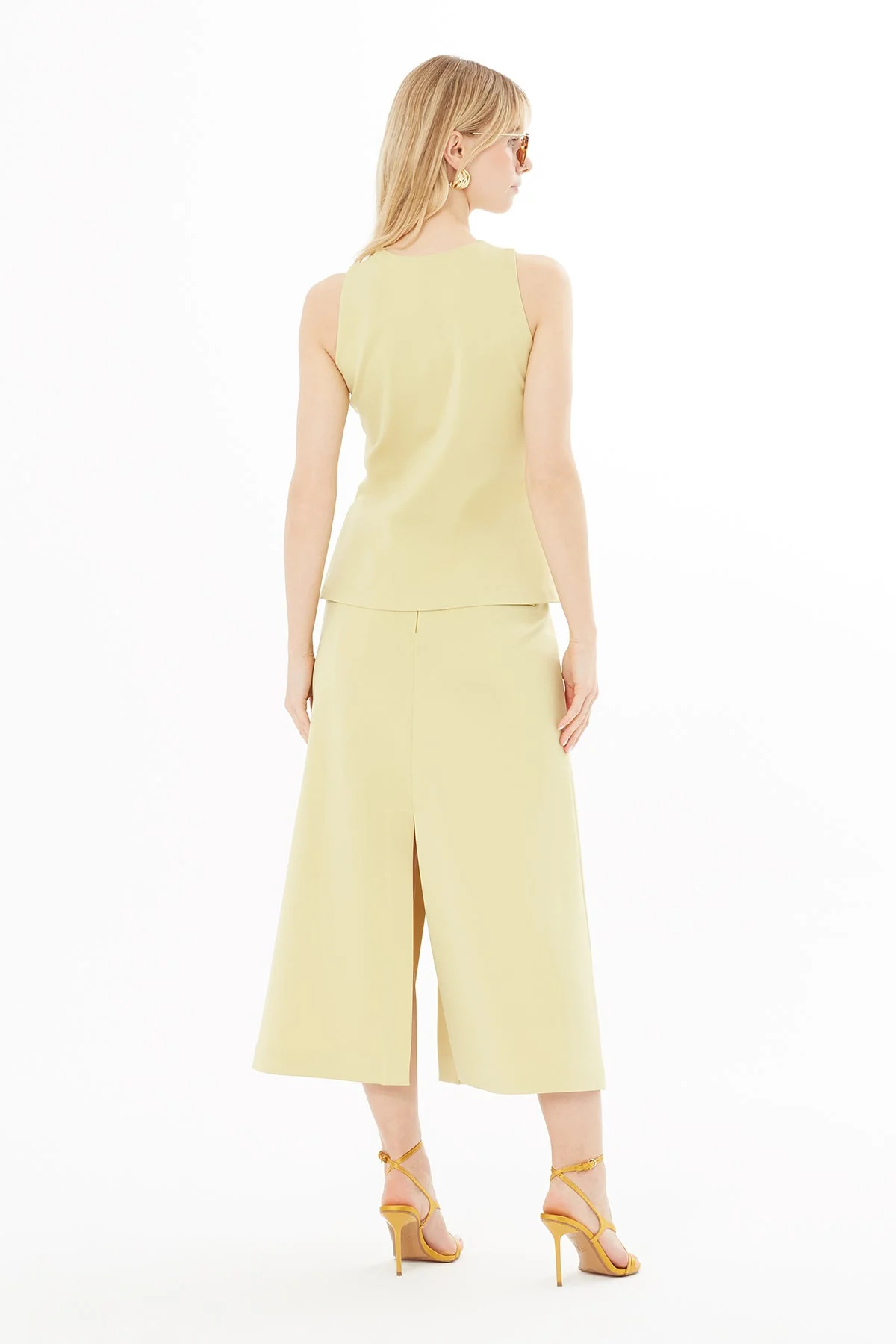 Yellow Window Detail Blouse - Image 4