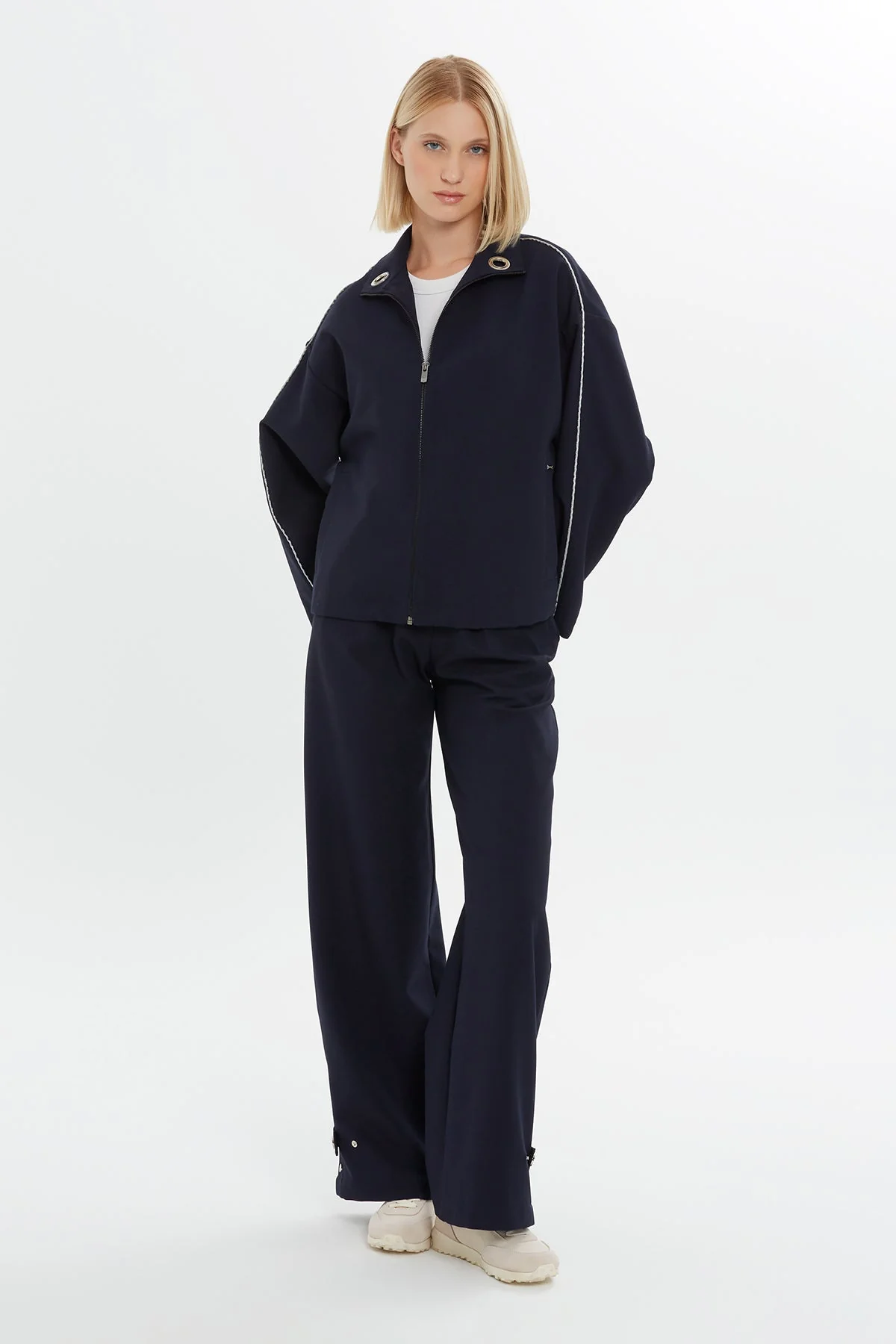 Zip-Front Relaxed Sweatshirt - Image 2