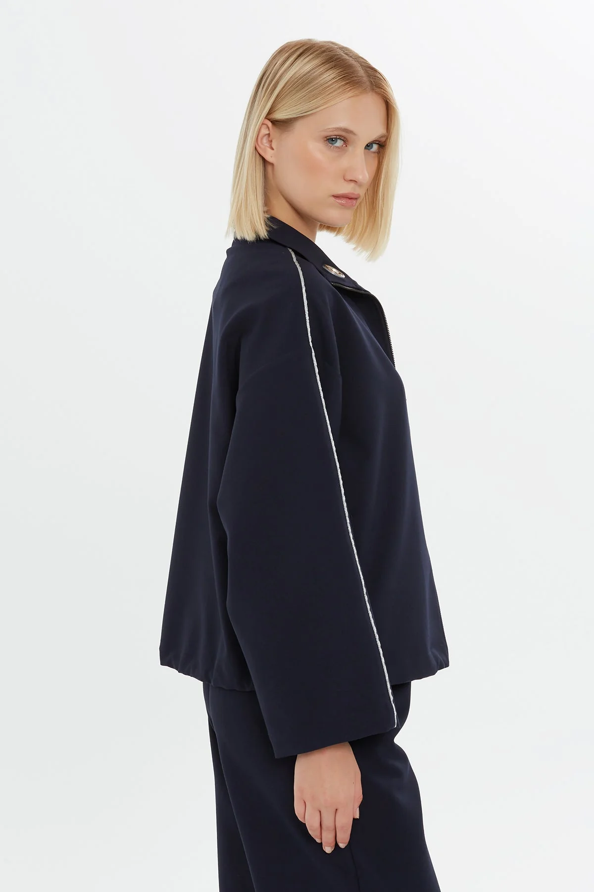 Zip-Front Relaxed Sweatshirt - Image 4